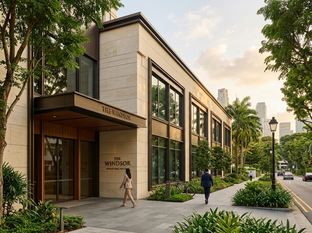 Refined Singapore office architecture representing All Ins Solutions advisory standards