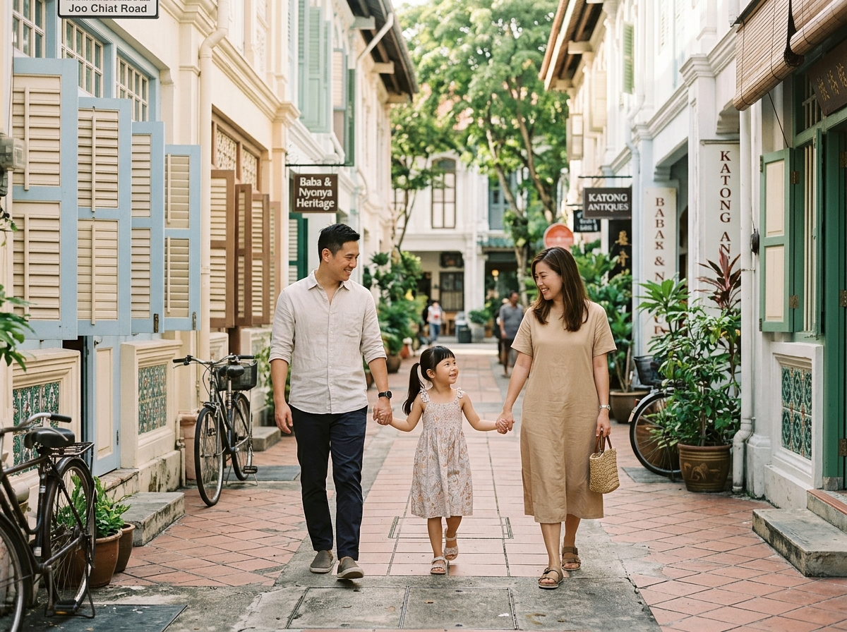 Singapore family lifestyle scene representing life and health protection