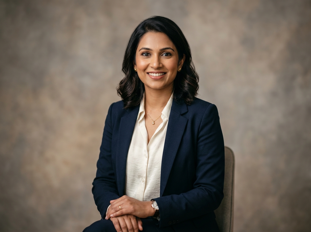 Portrait of Meera Shah, client strategy lead